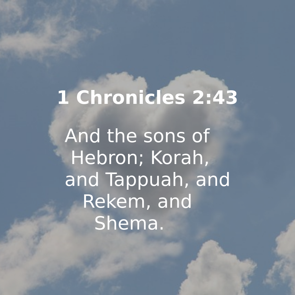 1 Chronicles 2:43 - Bibleverses.net