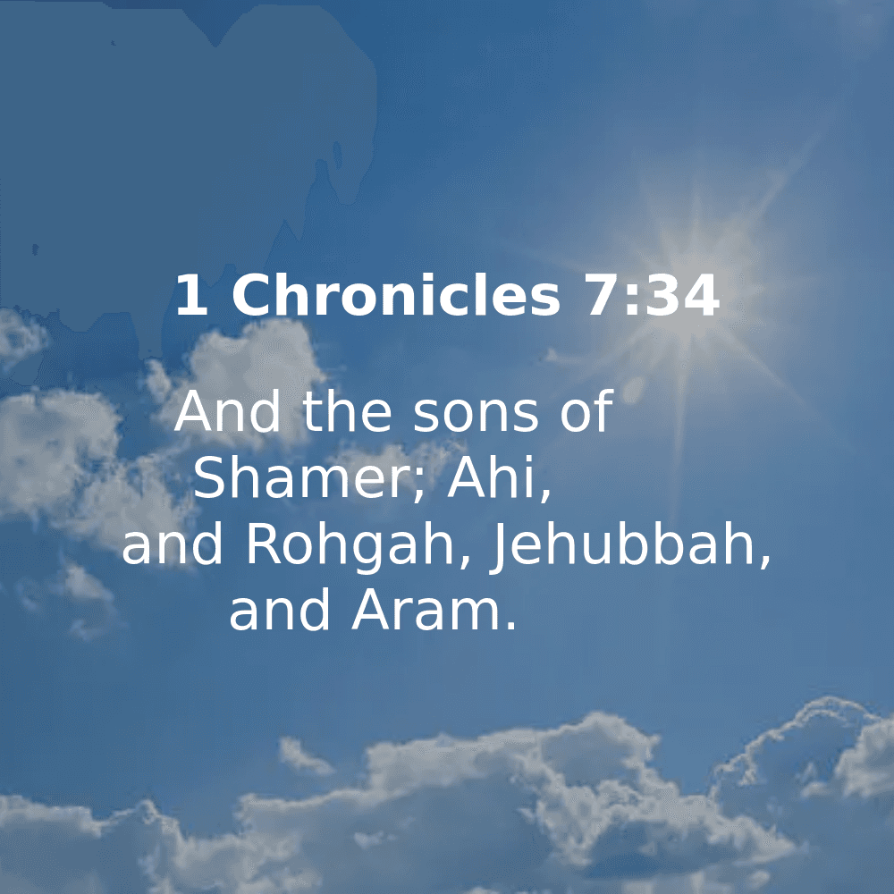 1 Chronicles 7:34 - Bibleverses.net
