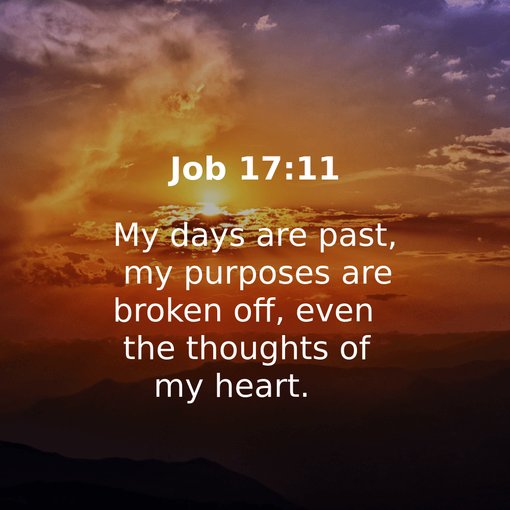 Job 17:11 - Bibleverses.net