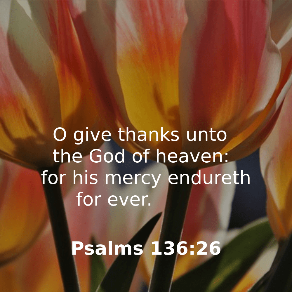 Psalms 136:26 - Bibleverses.net
