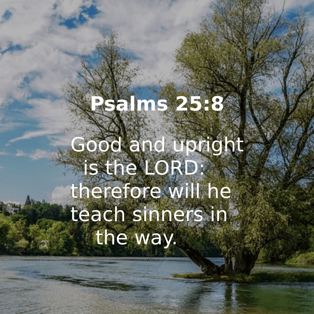 Psalms 25:8 - Bibleverses.net