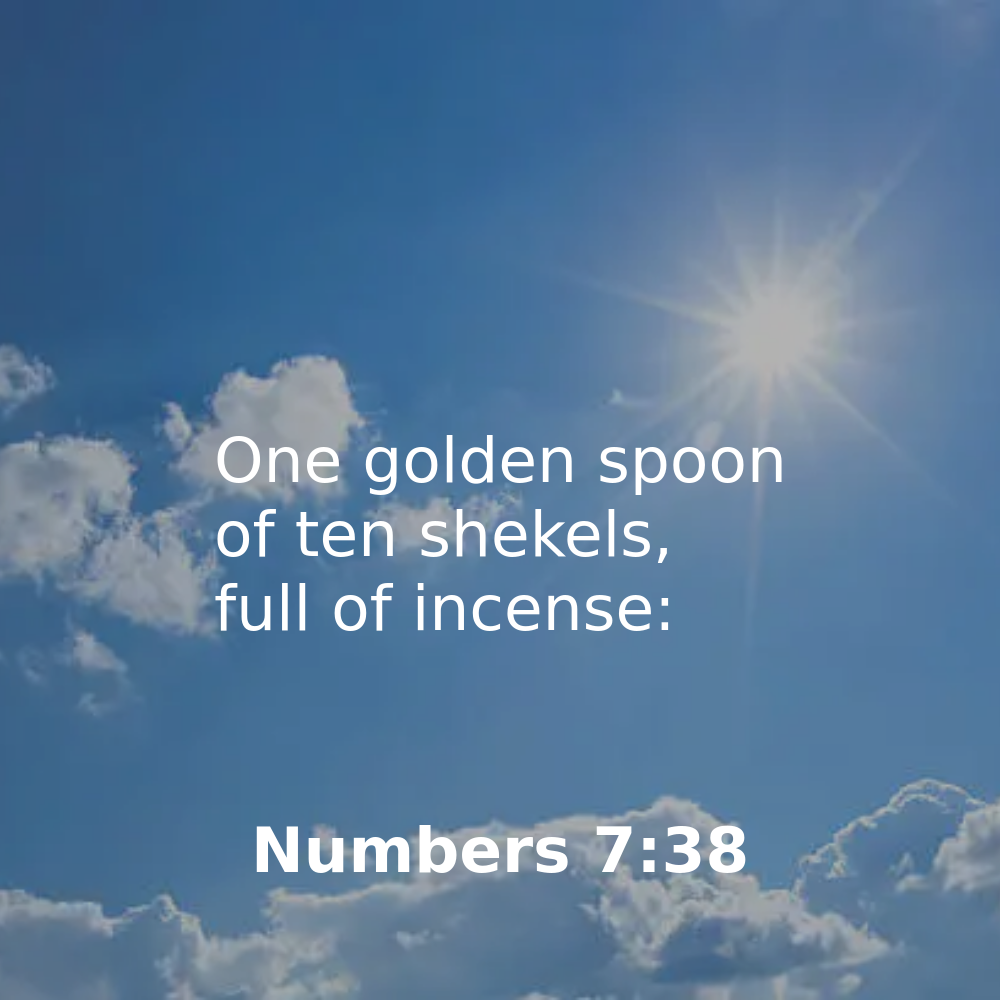 Numbers 7:38 - Bibleverses.net