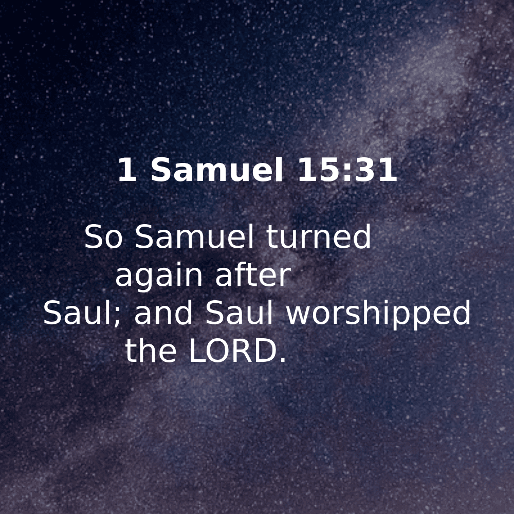 1 Samuel 15:31 - Bibleverses.net
